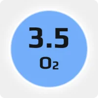 Кислород (О2) 3.5 (99,95%) лазерный в моноблоке 16х50л 200бар, соединение  G3/4 (DIN 9)