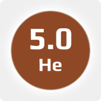 Гелий (He) марка 5.0  (99,999%) в баллоне  50 л, 300 бар, соединение  G 3/4 (DIN 9)