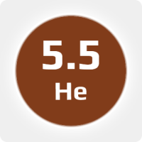 Гелий (He) марка 5.5 (99,9995%)в баллоне 50л, 300 бар, соединение  G 3/4 (DIN 9)